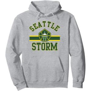 WNBA Seattle Storm Downtown Pullover Hoodie(Heather Grey)