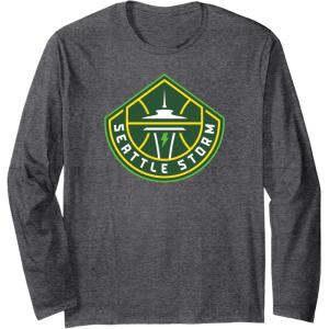 WNBA Seattle Storm Fan Base Long Sleeve T-Shirt(Dark Heather Grey)