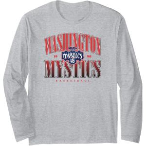 WNBA Washington MysticsCourtside Long Sleeve T-Shirt(Heather Grey)