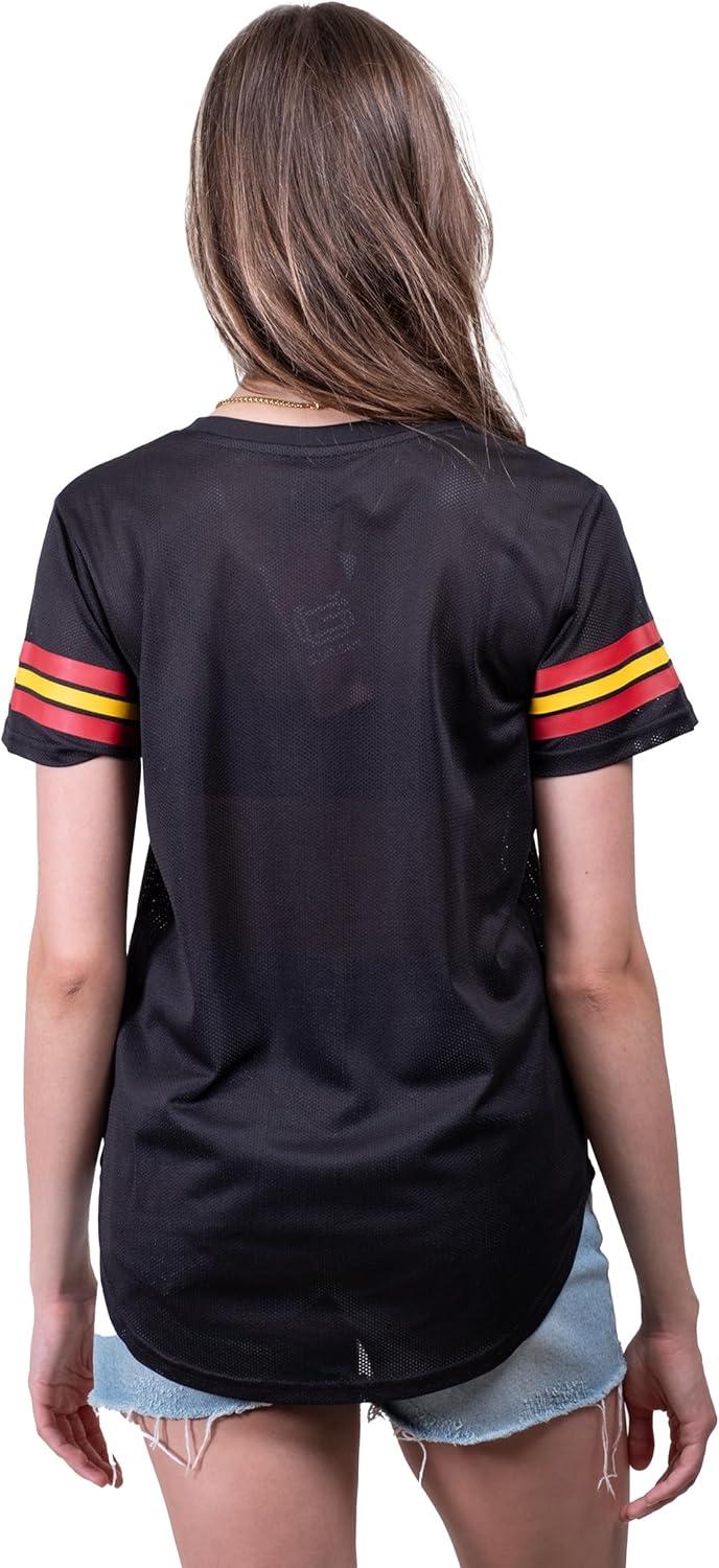 imageUltra Game Womens NCAA Official Super Soft Mesh Jersey TShirtBlack