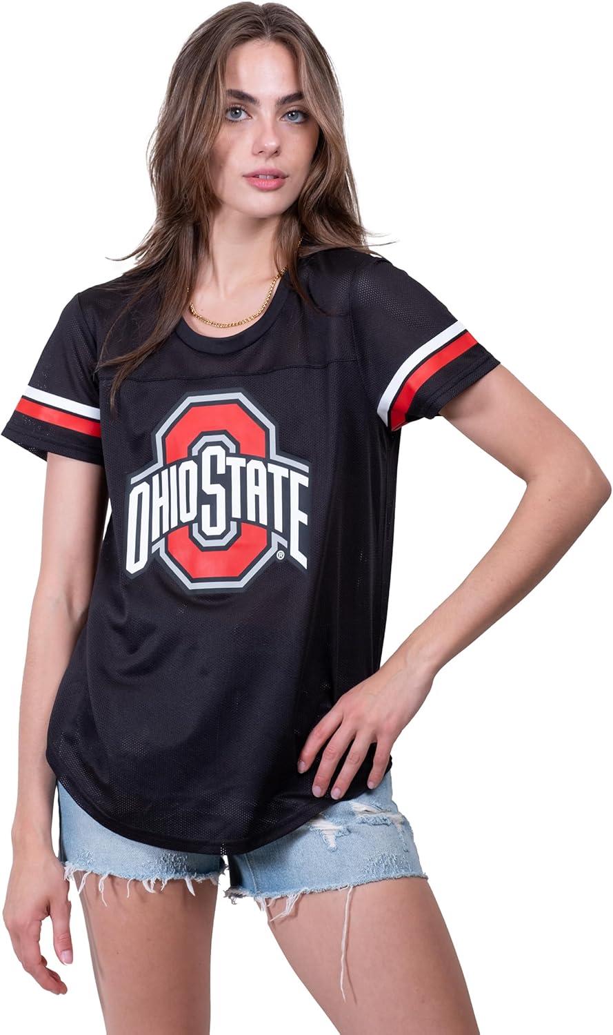 imageUltra Game Womens NCAA Official Super Soft Mesh Jersey TShirtBlack