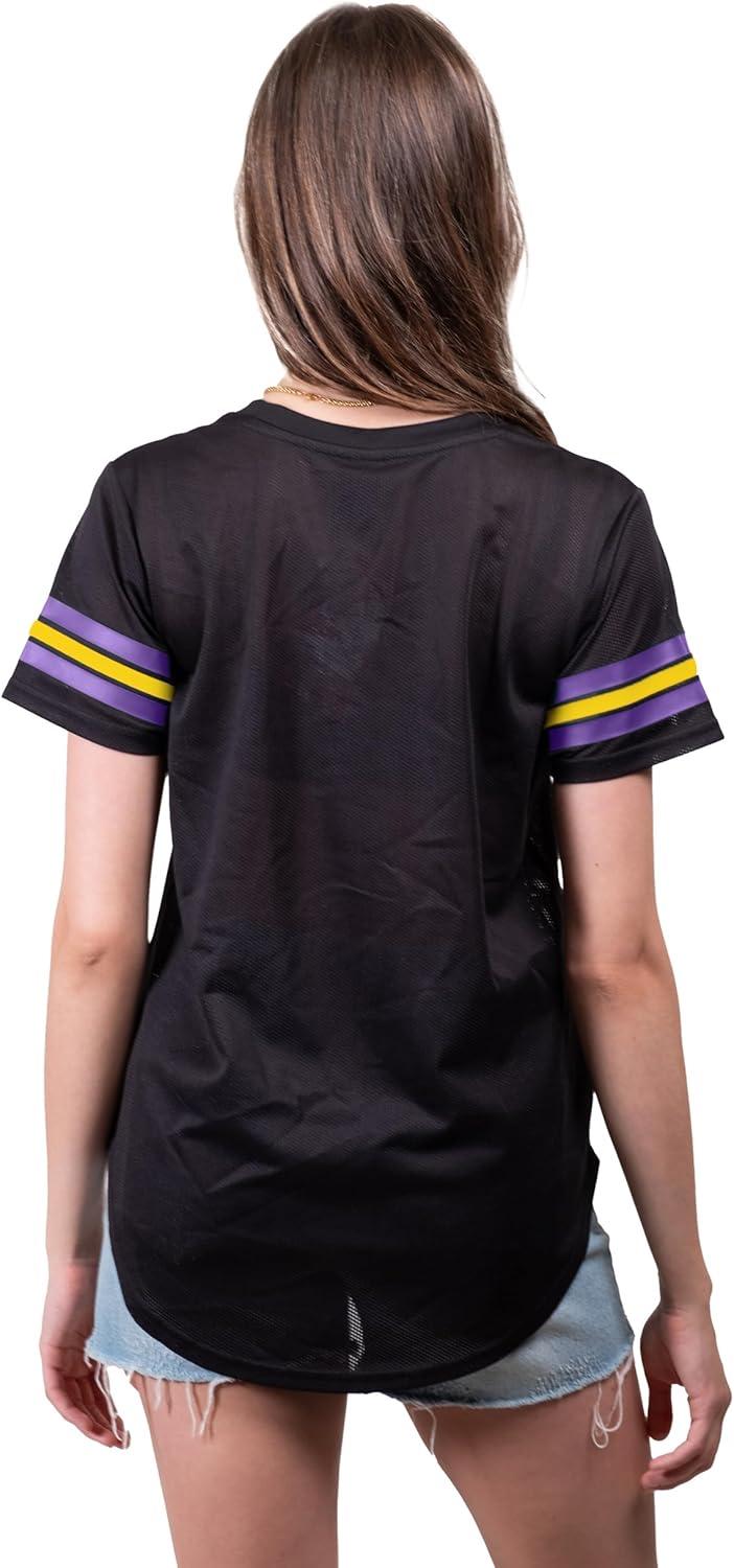 imageUltra Game Womens NCAA Official Super Soft Mesh Jersey TShirtBlack