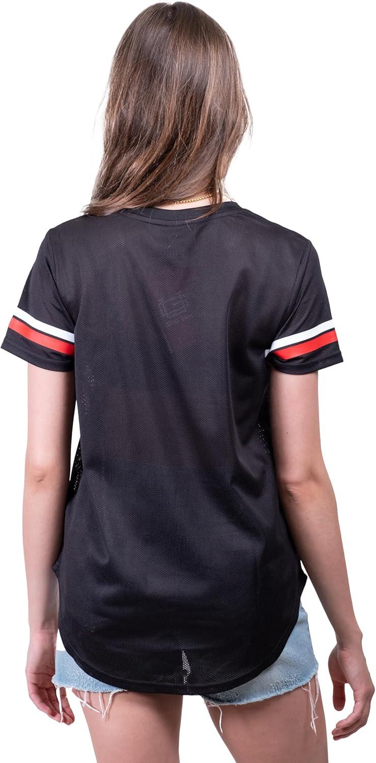 imageUltra Game Womens NCAA Official Super Soft Mesh Jersey TShirtBlack