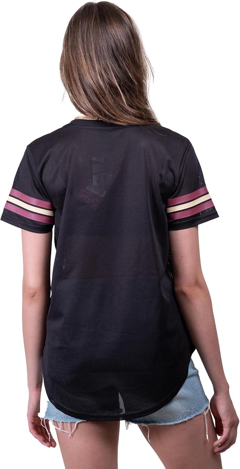 imageUltra Game Womens NCAA Official Super Soft Mesh Jersey TShirtBlack