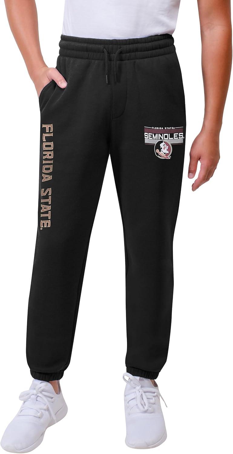 imageUltra Game Youth NCAA Official Super Soft Jogger Lounge SweatpantsBlack