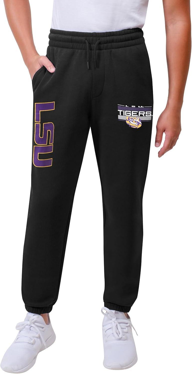 imageUltra Game Youth NCAA Official Super Soft Jogger Lounge SweatpantsBlack