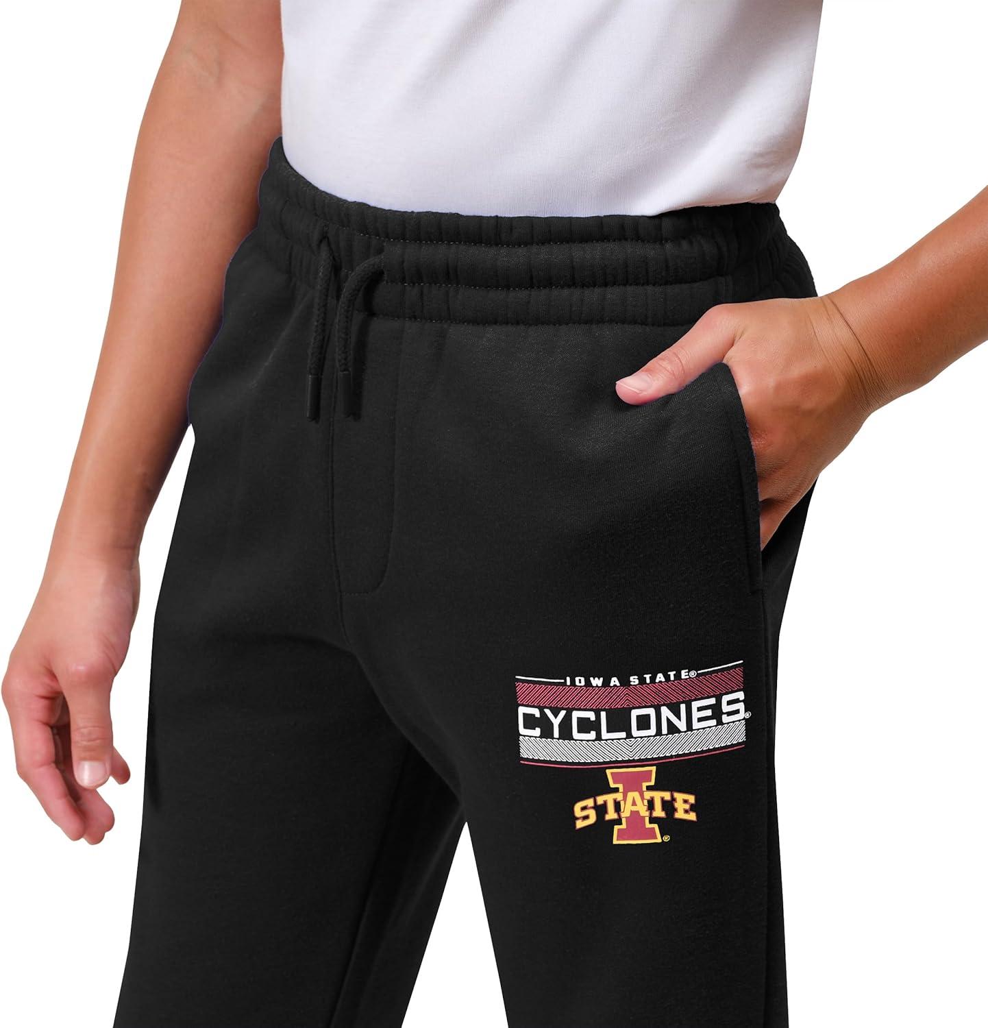 imageUltra Game Youth NCAA Official Super Soft Jogger Lounge SweatpantsBlack