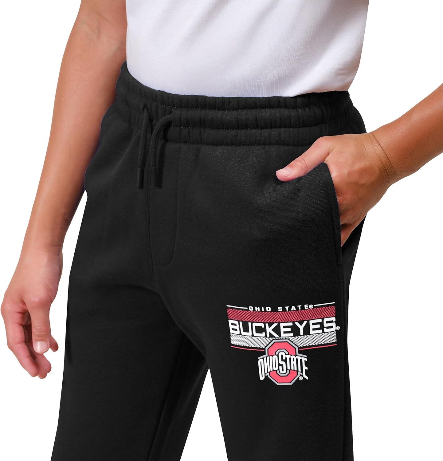 imageUltra Game Youth NCAA Official Super Soft Jogger Lounge SweatpantsBlack