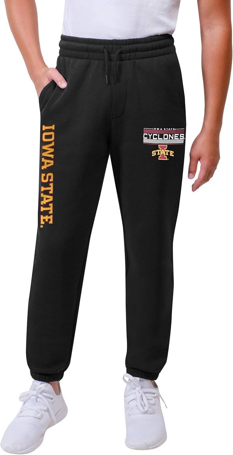 imageUltra Game Youth NCAA Official Super Soft Jogger Lounge SweatpantsBlack