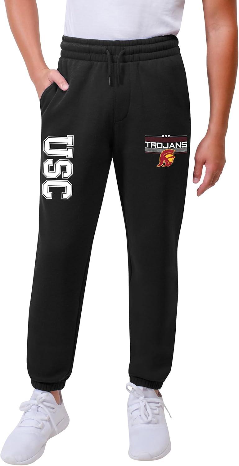 imageUltra Game Youth NCAA Official Super Soft Jogger Lounge SweatpantsBlack