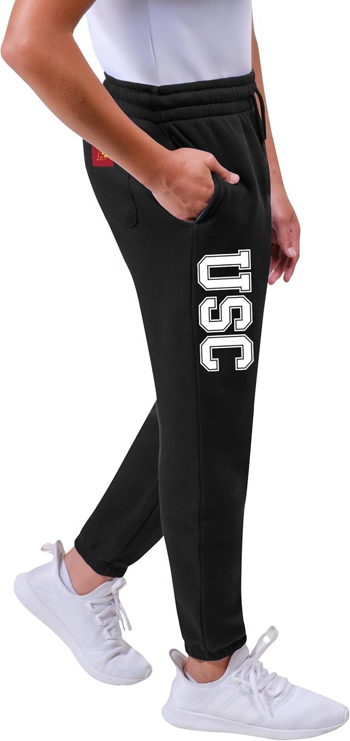 imageUltra Game Youth NCAA Official Super Soft Jogger Lounge SweatpantsBlack