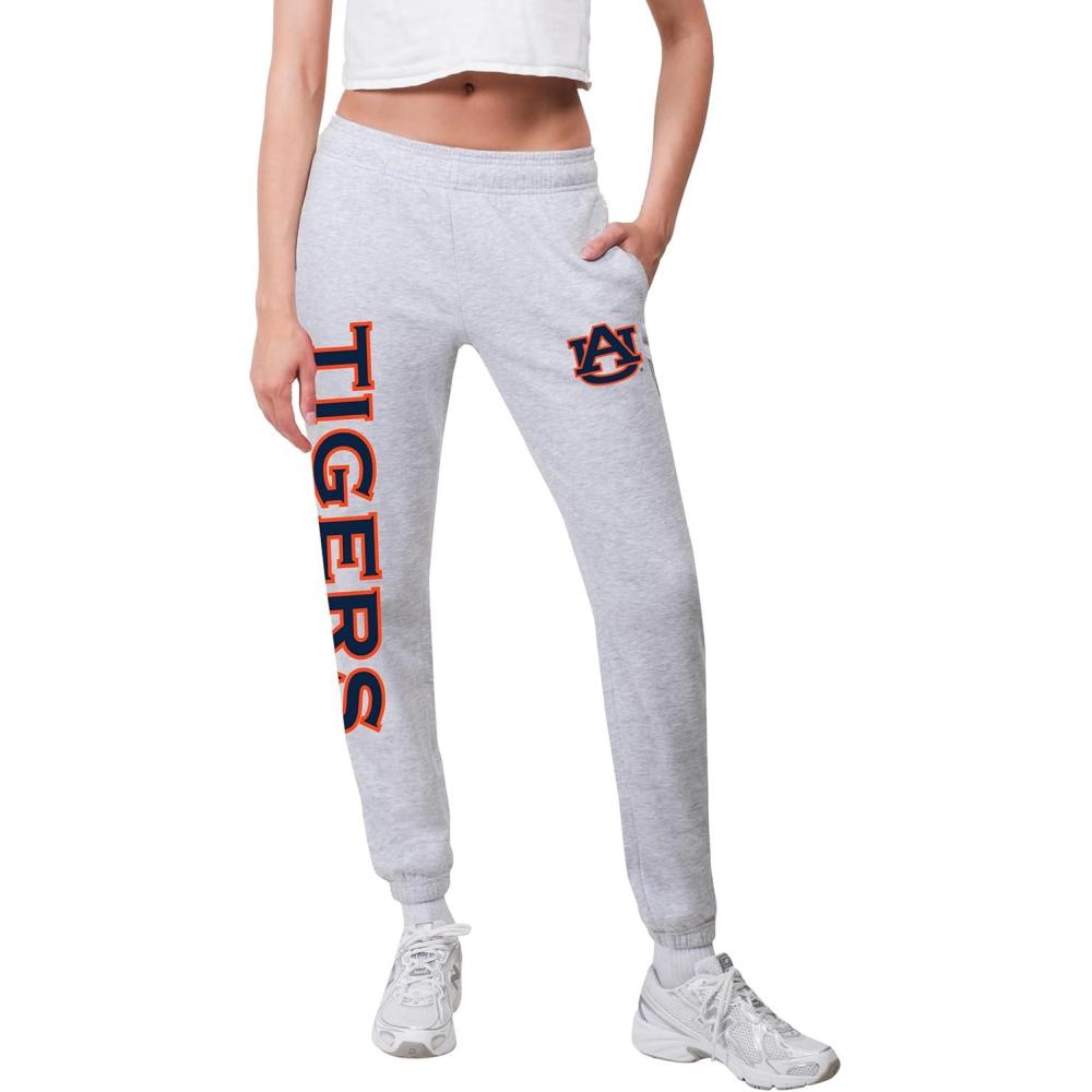 imageUltra Game Womens NCAA Official Supremely Soft Jogger Lounge SweatpantsHeather Gray