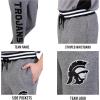 Ultra Game NCAA Mens NCAA Official Black Marl Fleece Jogger Sweatpants(Black Marl)