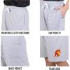 Ultra Game NCAA Mens NCAA Official French Terry Shorts(Heather Gray)