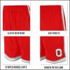 Ultra Game NCAA Mens NCAA Official Slam Active Basketball Training Shorts(Team Color)