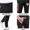 Ultra Game Youth NCAA Official Super Soft Jogger Lounge Sweatpants(Black)