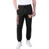 Ultra Game NCAA Mens NCAA Official NCAA Official Super Soft Game Day Jogger Sweatpants(Black)