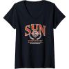 Womens WNBA Connecticut Sun Top Class V-Neck T-Shirt(Black)