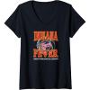 Womens WNBA Indiana Fever Home Court Midtown V-Neck T-Shirt(Black)