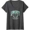 Womens WNBA New York Liberty Top Class V-Neck T-Shirt(Dark Heather Grey)