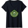 Womens WNBA Seattle Storm Fan Base V-Neck T-Shirt(Black)