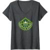 Womens WNBA Seattle Storm Fan Base V-Neck T-Shirt(Dark Heather Grey)