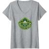 Womens WNBA Seattle Storm Fan Base V-Neck T-Shirt(Heather Grey)