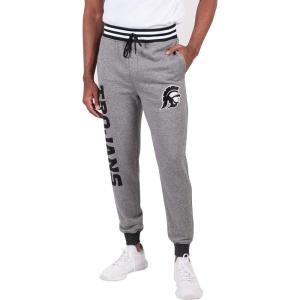 Ultra Game NCAA Mens NCAA Official Black Marl Fleece Jogger Sweatpants(Black Marl)