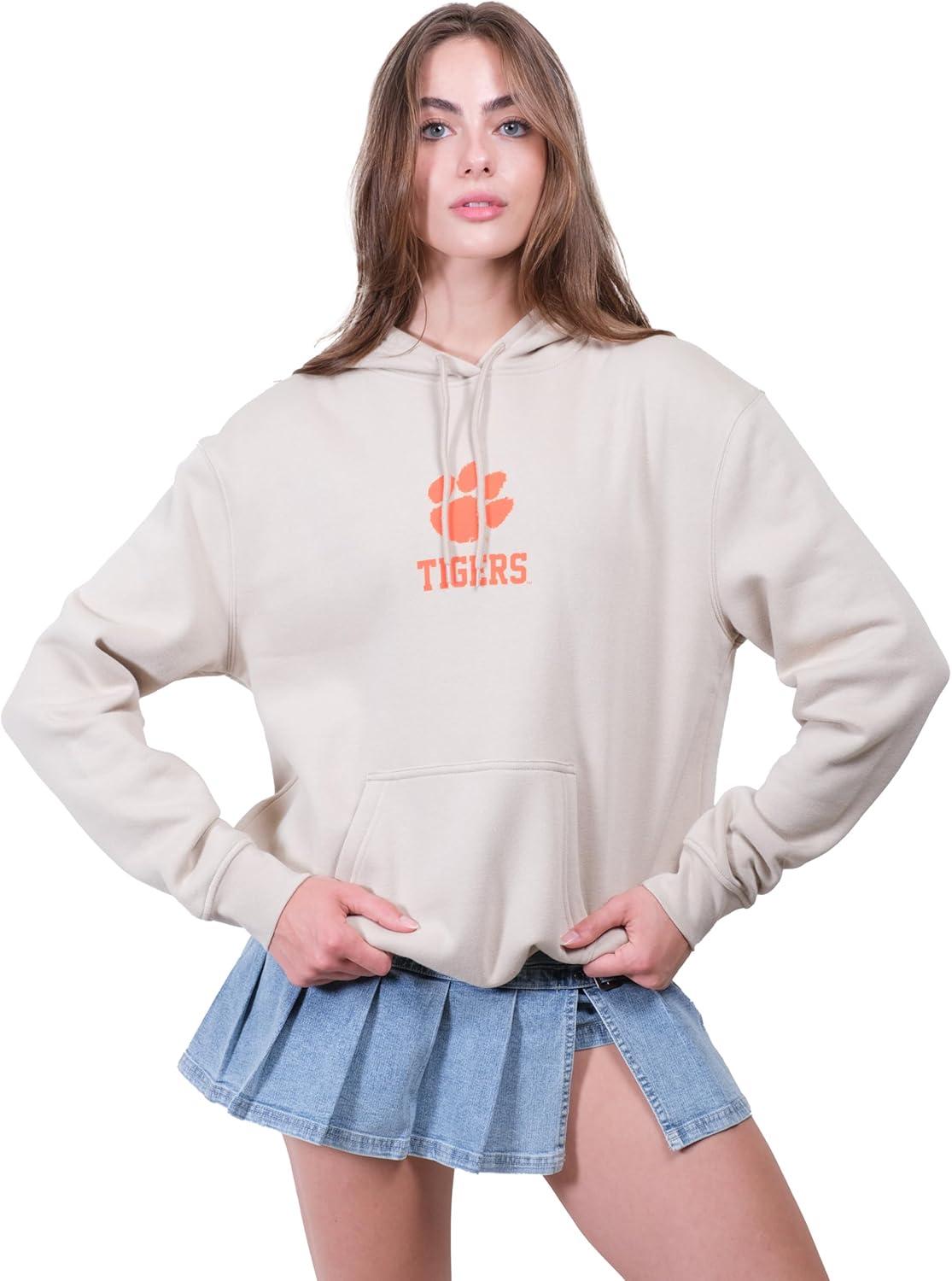 imageUltra Game Womens NCAA Official Super Soft Sweatshirt HoodieSand