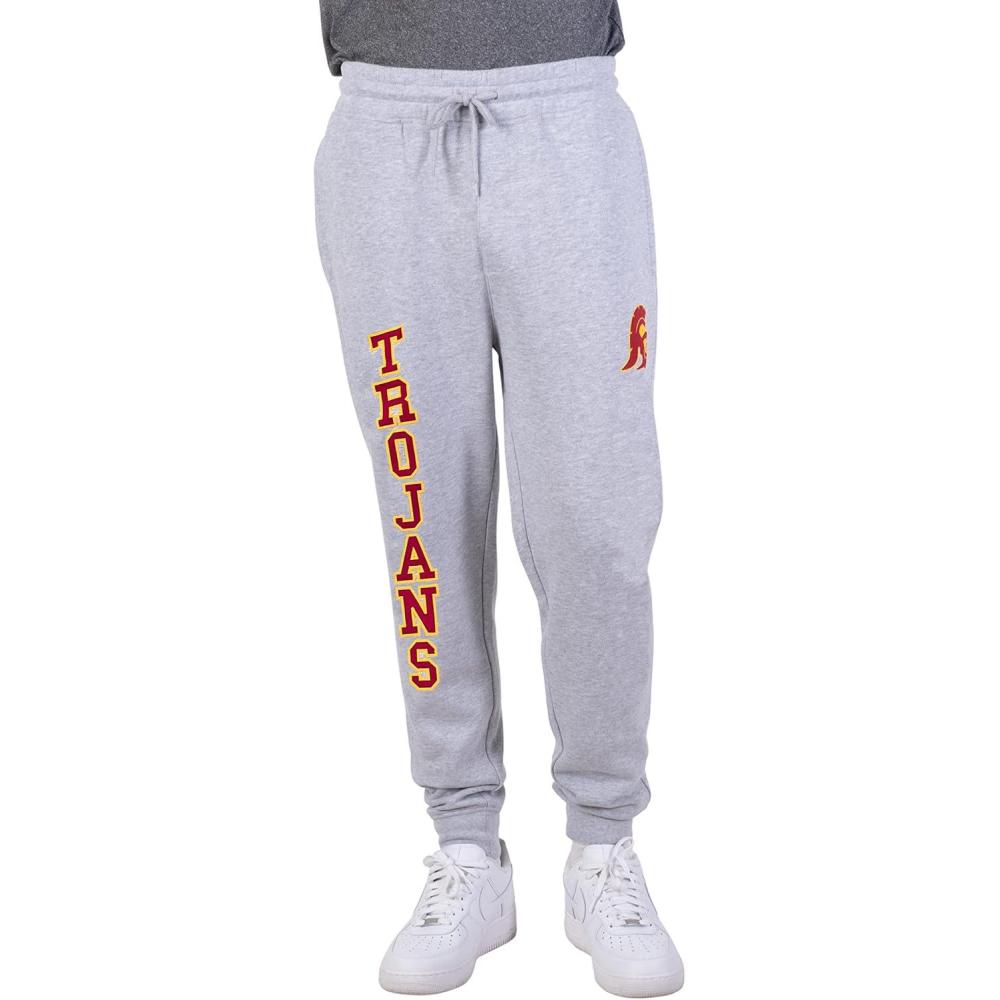 imageUltra Game NCAA mens Ncaa Official Super Soft Jogger SweatpantsHeather Gray
