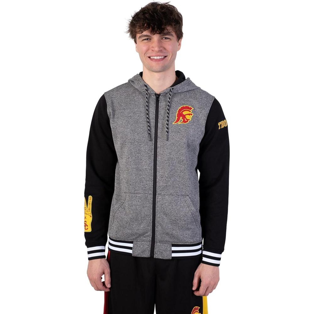 imageUltra Game NCAA mens Ncaa Official Varsity JacketBlack Marl