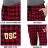 Ultra Game Men’s NCAA Official Sleepwear Super Soft Flannel Pajama Loungewear Pants(Team Color)