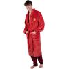 Ultra Game NCAA Men’s Lounge Bath Robe, USC Trojan, Cardinal Red, 1SIZE