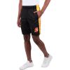 Ultra Game NCAA Mens NCAA Official Poly Interlock Air Mesh Shorts(Black)