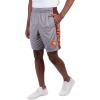 Ultra Game NCAA Mens NCAA Official Poly Interlock Shorts(Heather Gray)