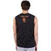 Ultra Game NCAA Mens NCAA Official Sleeveless Tank Top with T-Back(Black Space Dye)