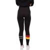 Ultra Game NCAA Womens NCAA Official Leggings Workout Pants(Black)