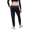 Ultra Game NCAA Womens NCAA Official Worelaxed Fit Fleece Jogger Pants(Black)