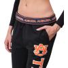 Ultra Game NCAA Womens NCAA Official Worelaxed Fit Fleece Jogger Pants(Black)