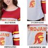 Ultra Game NCAA Womens NCAA Official Wot Raglan Baseball 3/4 Long Sleeve Tee Shirt(Team Color)