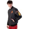 Ultra Game NCAA mens Ncaa Official Poly Melton Wool Varsity Jacket(Charcoal Heather)