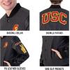 Ultra Game NCAA mens Ncaa Official Poly Melton Wool Varsity Jacket(Charcoal Heather)