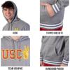 Ultra Game NCAA mens Ncaa Official Soft Fleece Pullover Hoodie Sweatshirt(Heather Gray)