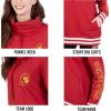 Ultra Game NCAA womens Ncaa Official Wofunnel Neck Pullover Sweatshirt(Cardinal Red)