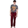 Ultra Game Men’s NCAA Official Sleepwear Super Soft Flannel Pajama Loungewear Pants(Team Color)