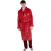 Ultra Game NCAA Men’s Lounge Bath Robe, USC Trojan, Cardinal Red, 1SIZE