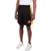 Ultra Game NCAA Mens NCAA Official Poly Interlock Air Mesh Shorts(Black)