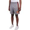 Ultra Game NCAA Mens NCAA Official Poly Interlock Shorts(Heather Gray)