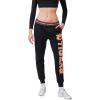 Ultra Game NCAA Womens NCAA Official Worelaxed Fit Fleece Jogger Pants(Black)