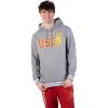 Ultra Game NCAA mens Ncaa Official Soft Fleece Pullover Hoodie Sweatshirt(Heather Gray)